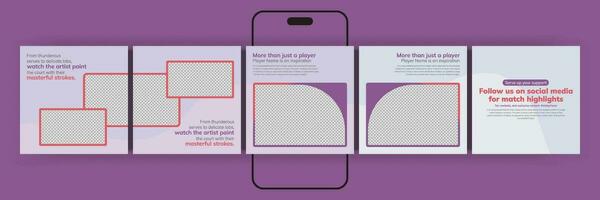 social media karusell posta mall, mikroblogg karusell posta. redigerbar social media karusell posta för företag. vektor