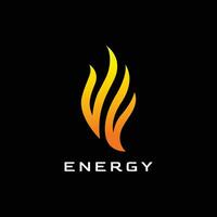 Energie oder Feuer Logo Design Vorlage Vektor Illustration