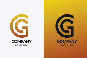 Gradient glühen, korporativ G Logo Design vektor