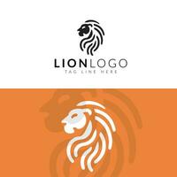 majestätisch Löwe Emblem im modern minimalistisch Stil vektor