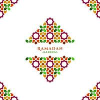 islamic geometrisk ramadan hälsning design vektor
