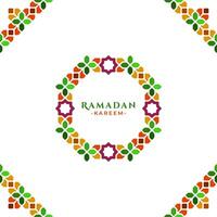 islamisch geometrisch Ramadan kareem Gruß Design vektor