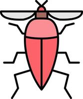 insekt linje fylld ikon vektor