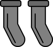 Socken Linie gefüllt Symbol vektor