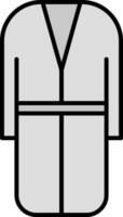 Bad Kleid Linie gefüllt Symbol vektor