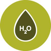 H2O Vector Icon