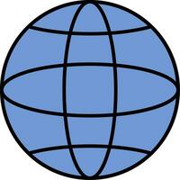 Symbol für globale Linienfüllung vektor