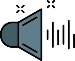 ljud linje fylld ikon vektor