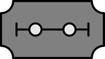 Rasierer Klinge Linie gefüllt Symbol vektor
