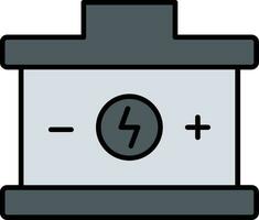 batterilinje fylld ikon vektor