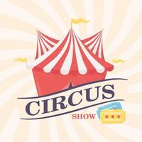 Zirkusshow-Plakat vektor