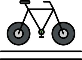 bicyle linje fylld ikon vektor