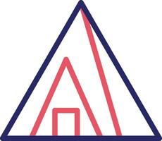 nubisch Pyramiden Vektor Symbol