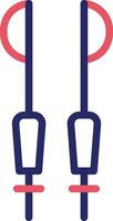 Vektorsymbol für Skistöcke vektor