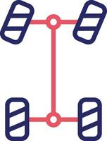 Rad Ausrichtung Vektor Symbol