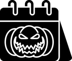 Halloween-Glyphe-Symbol vektor