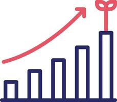 Vektorsymbol für das Unternehmenswachstum vektor