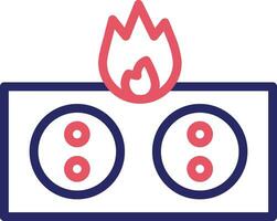 Elektrizität Feuer Vektor Symbol