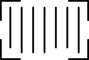 Strichcode-Liniensymbol vektor