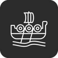 Wikingerschiff-Vektorsymbol vektor