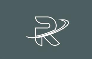 r-Brief-Logo-Symbol für Unternehmen und Unternehmen vektor
