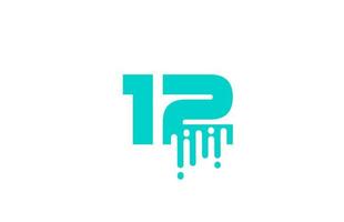 12-stelliges Logo-Symbol für Unternehmen und Unternehmen vektor