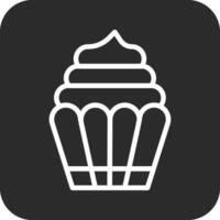 Cupcake-Vektor-Symbol vektor