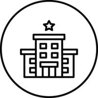 1 Star Hotel Vektor Symbol