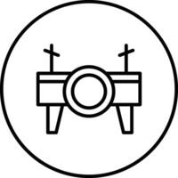 Symbol für Trommelvektor vektor