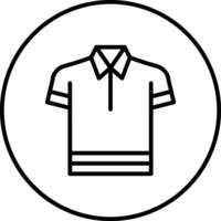 Poloshirt-Vektorsymbol vektor