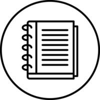 Buchhaltungsbuch-Vektorsymbol vektor