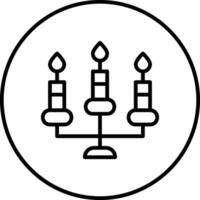 Kerzen-Vektor-Symbol vektor