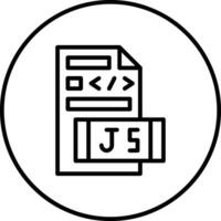 javaScript fil vektor ikon