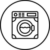 Wäsche Maschine Vektor Symbol
