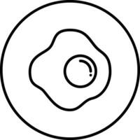 Spiegelei-Vektor-Symbol vektor