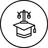 Anwalt Hut Vektor Symbol