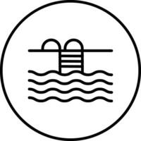 Schwimmbad-Vektor-Symbol vektor