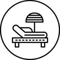 Sonnenbank Vektor Icon