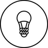 Vektorsymbol für LED-Glühbirne vektor