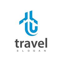 Brief T, Reise Agentur Geschäft Logo. Transport, Logistik Lieferung Logo Design vektor