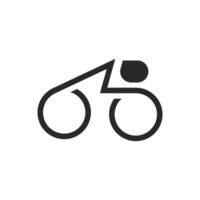 Fahrrad Logo Konzept Symbol Vektor, schnell Fahrrad Logo vektor