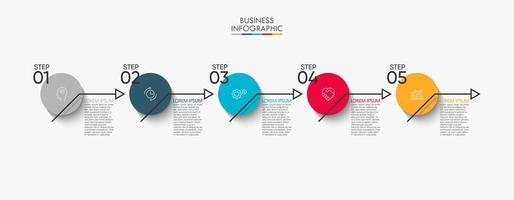 Präsentationsgeschäft Infografik Vorlage vektor