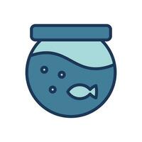 fiskskål ikon symbol vektor mall