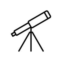 teleskop ikon symbol vektor mall
