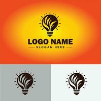 Lampe Logo Birne Licht Symbol Unternehmen Marke Geschäft Logo Vorlage editierbar Vektor