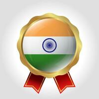 kreativ Indien flagga märka vektor design