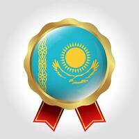 kreativ kazakhstan flagga märka vektor design
