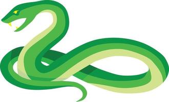 Grüne Schlange Reptilien Tier Vektor