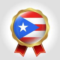 kreativ puerto rico flagga märka vektor design