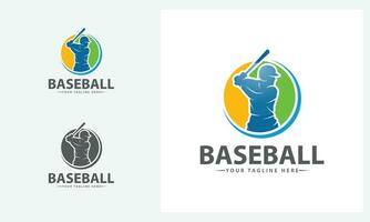 Baseball Abzeichen Logo und Aufkleber vektor